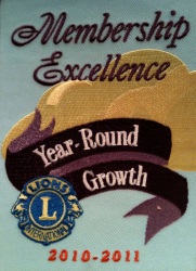 Banier Membership Excellence 2010-2011