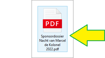 PFD - Sponsordossier Nacht van Marcel de Kolonel 2022